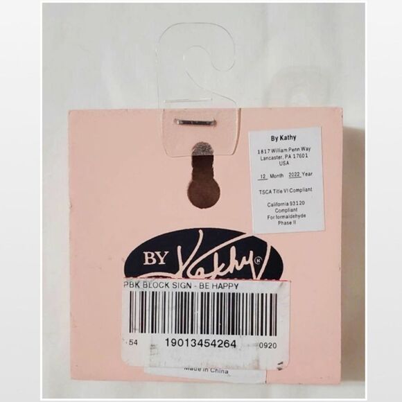 New White Floral Motivational BE HAPPY Wood Box Sign Décor - Picture 6 of 10